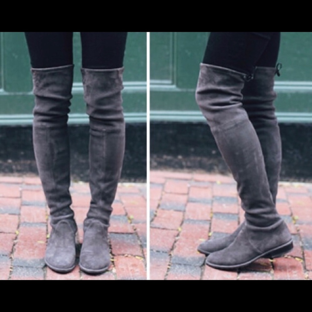 UNISA Over The Knee Suede Grey Boots Size 6